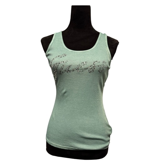 Guess Tank Top Mint Green - Picture 2 of 8